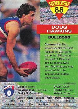 1994 Select AFL #88 Doug Hawkins Back